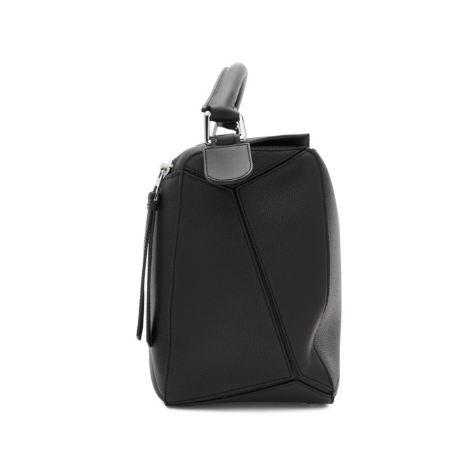 LOEWE BLACK LARGE PUZZLE BAG