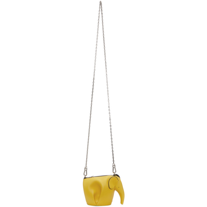 Loewe Yellow Mini Elephant Messenger Bag