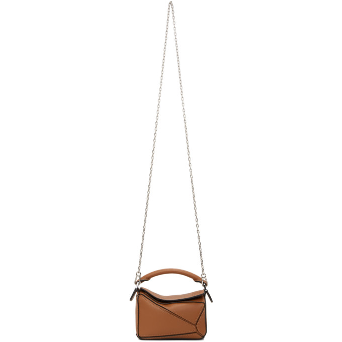 Loewe Tan Nano Puzzle Bag