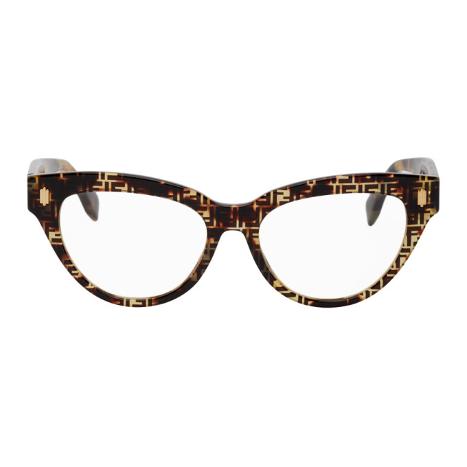 Fendi Tortoiseshell F Is Fendi Cat-Eye Glasses