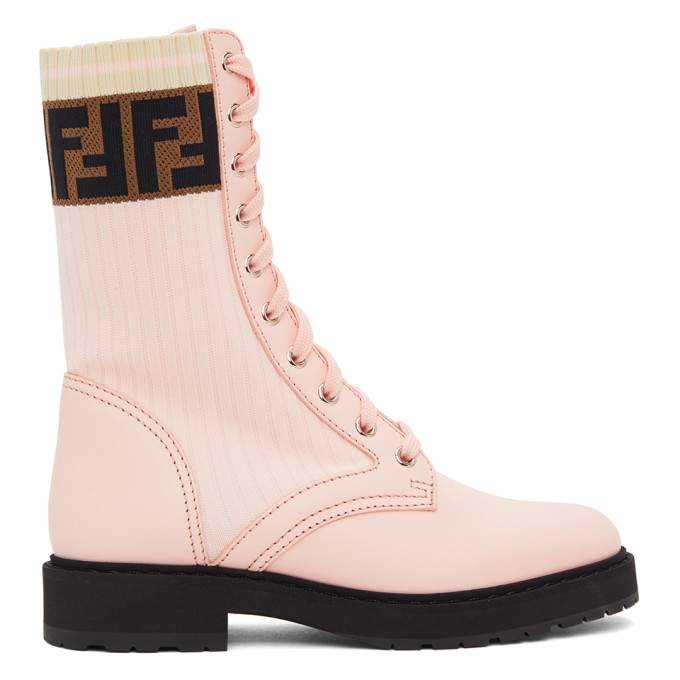 Fendi Pink Forever Fendi Rockoko Boots