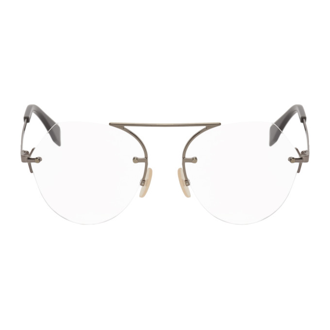 Fendi Silver Metal Glasses
