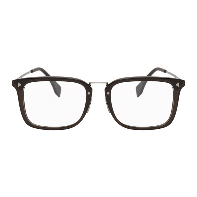 Fendi Black Rectangular Glasses