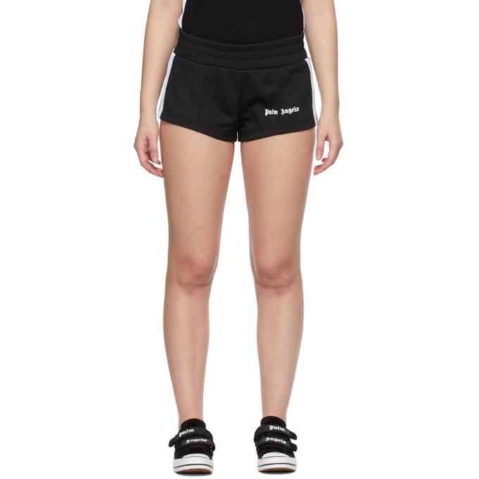 PALM ANGELS BLACK TRACK HOT SHORTS