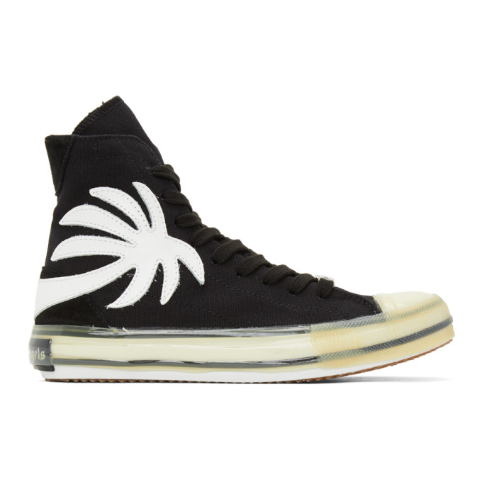 Palm Angels Black Vulcanized Palm Sneakers