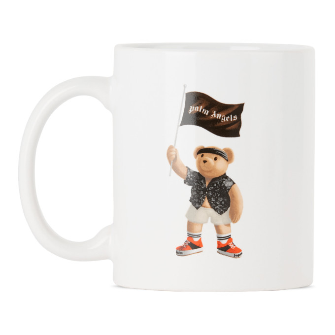 Palm Angels White Pirate Bear Mug