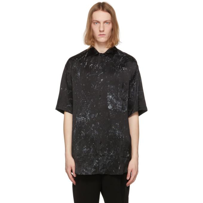 Song for the Mute Black Oversized Splatter Shirt