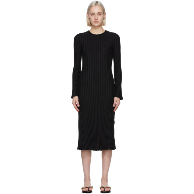 Simon Miller Black Wells Mid-Length Dress