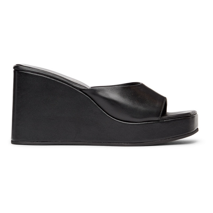 Simon Miller Black Level Wedge Sandals