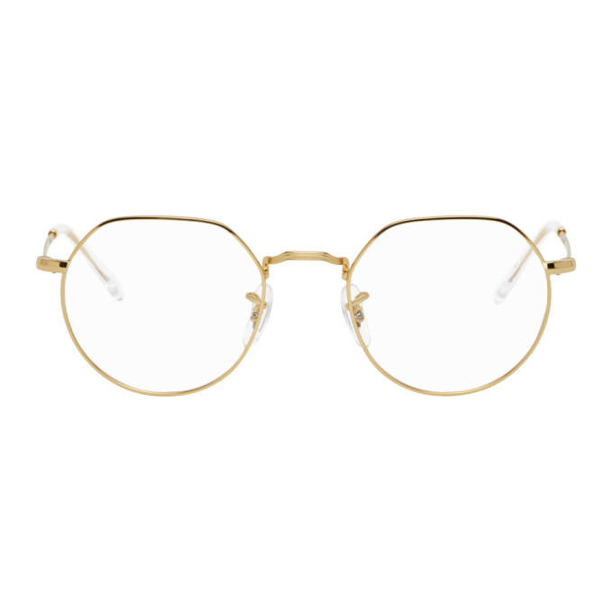 Ray-Ban Gold Jack Glasses