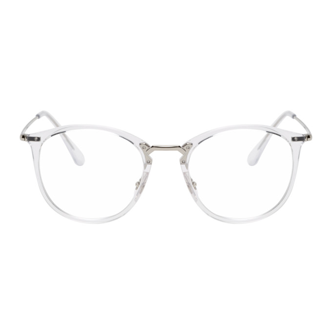 Ray-Ban Transparent Round Glasses
