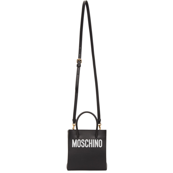 Moschino Black Logo Shopper Bag