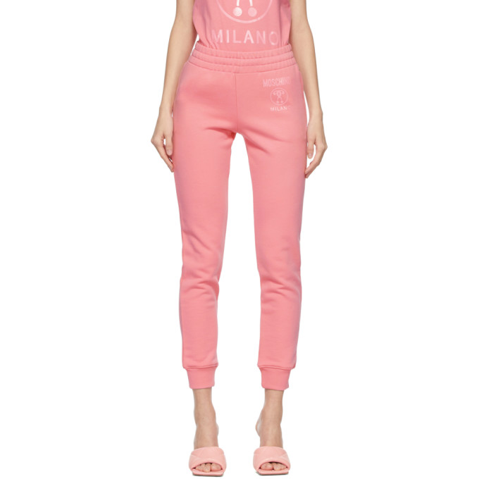 Moschino Pink Double Question Mark Lounge Pants