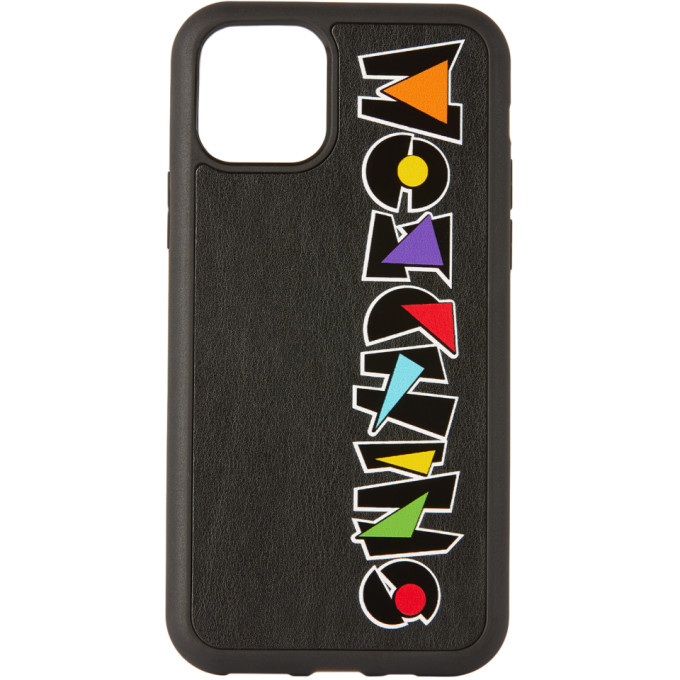 Moschino Black Geometric Logo iPhone 11 Pro Case