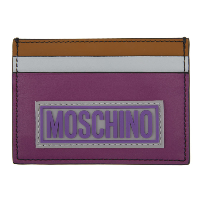 Moschino Multicolor Fantasy Print Card Holder