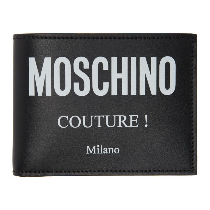 Moschino Black Couture Bifold Wallet