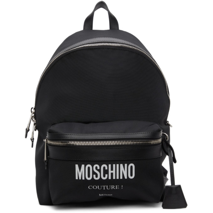 Moschino Black Cordura® Couture Backpack