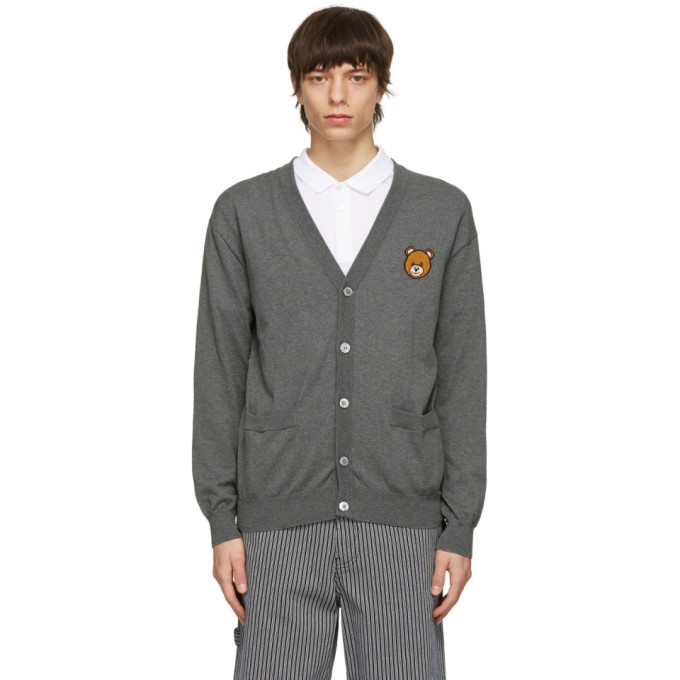 Moschino Grey Teddy Cardigan