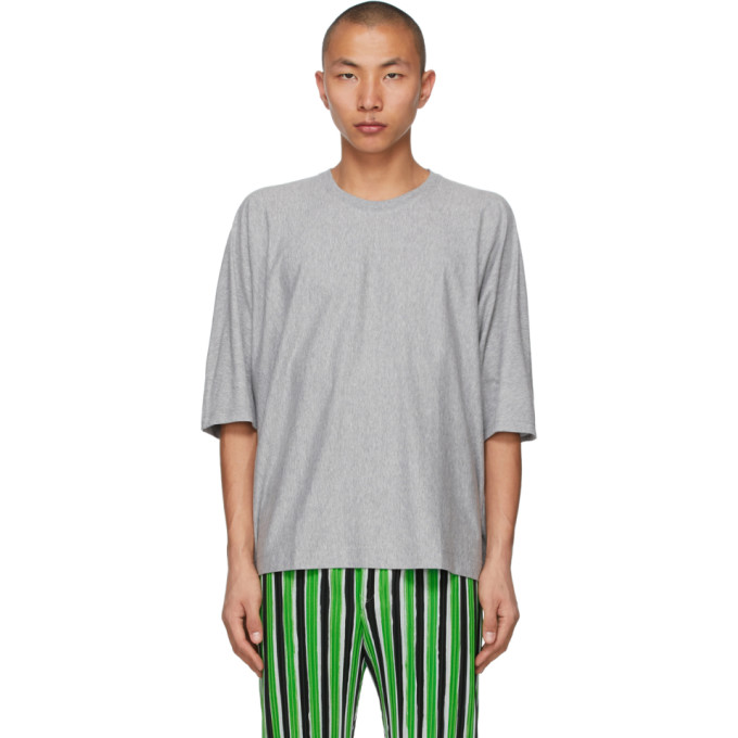 PLEATS PLEASE ISSEY MIYAKE HOMME PLISSE ISSEY MIYAKE GREY RELEASE-T BASIC T-SHIRT