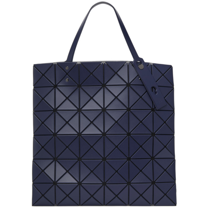 Bao Bao Issey Miyake Navy Matte Lucent Tote Bag