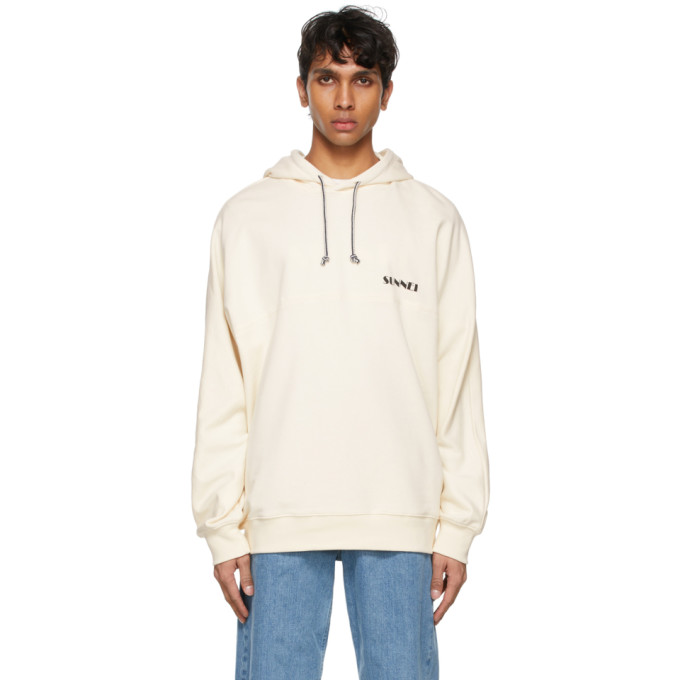 SUNNEI BEIGE LOGO HOODIE