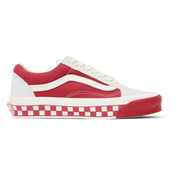 Vans Red Bumper Cars OG Old Skool LX Sneakers - VN0A4P3X4O3