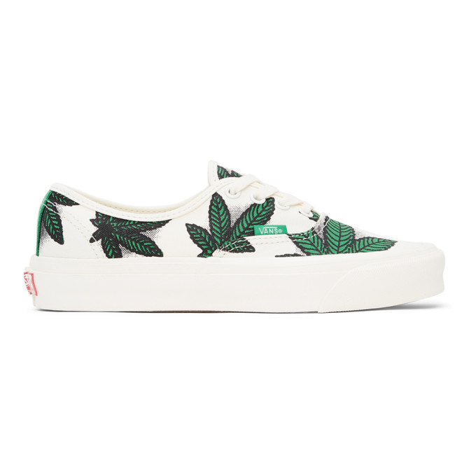 VANS WHITE SWEET LEAF OG AUTHENTIC LX SNEAKERS