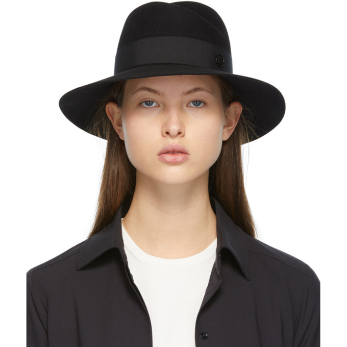 Maison Michel Black Felt Virginie Fedora