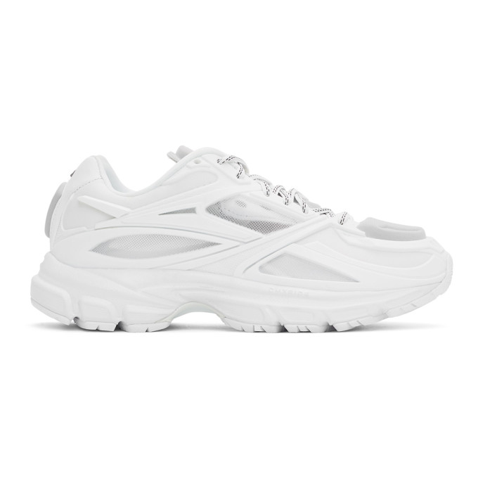 Reebok White Premier Road Runner Sneakers