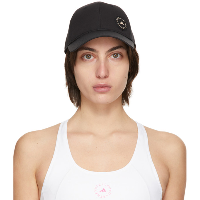 adidas by Stella McCartney Black Logo Running Cap