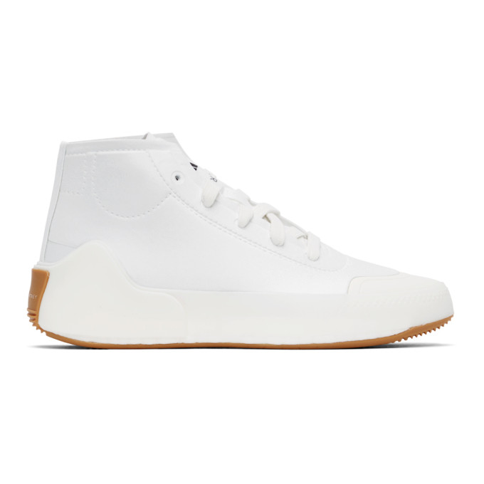 adidas by Stella McCartney White Treino Mid-Cut Sneakers