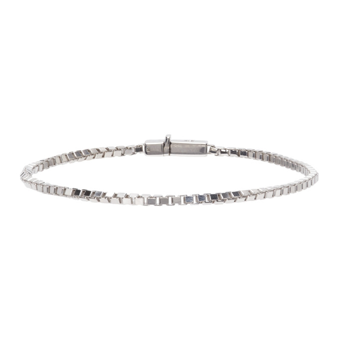 Tom Wood Silver Square Chain Bracelet