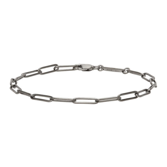 Tom Wood SSENSE Exclusive Gunmetal Box Bracelet