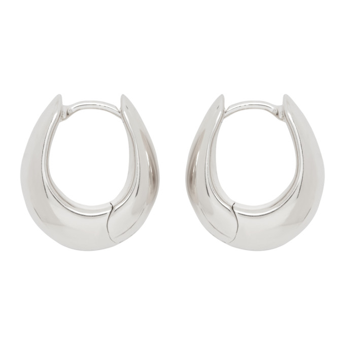 Tom Wood Silver Small Ice Hoop Earrings