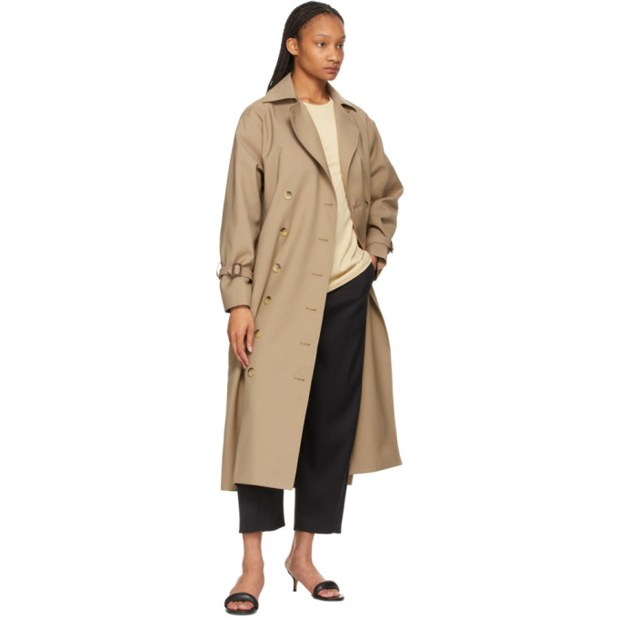 TOTÊME TOTEME BEIGE ORGANIC OVERSIZED T-SHIRT