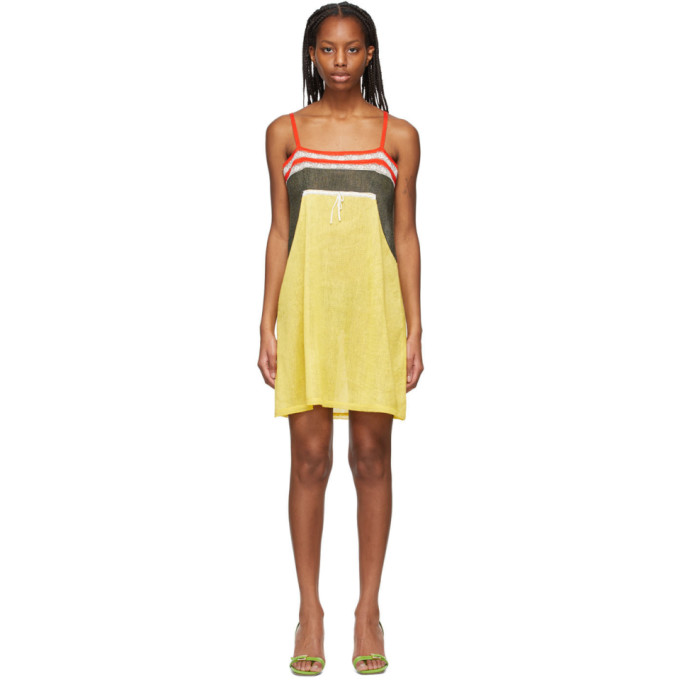 Cormio Black & Yellow Emilie Dress In Black/lemon