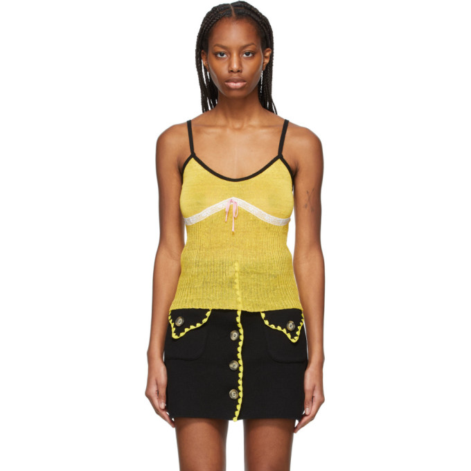 Cormio Yellow Caterina Tank Top In Lemon