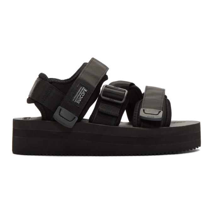 Suicoke Black KISEE-VPO Sandals