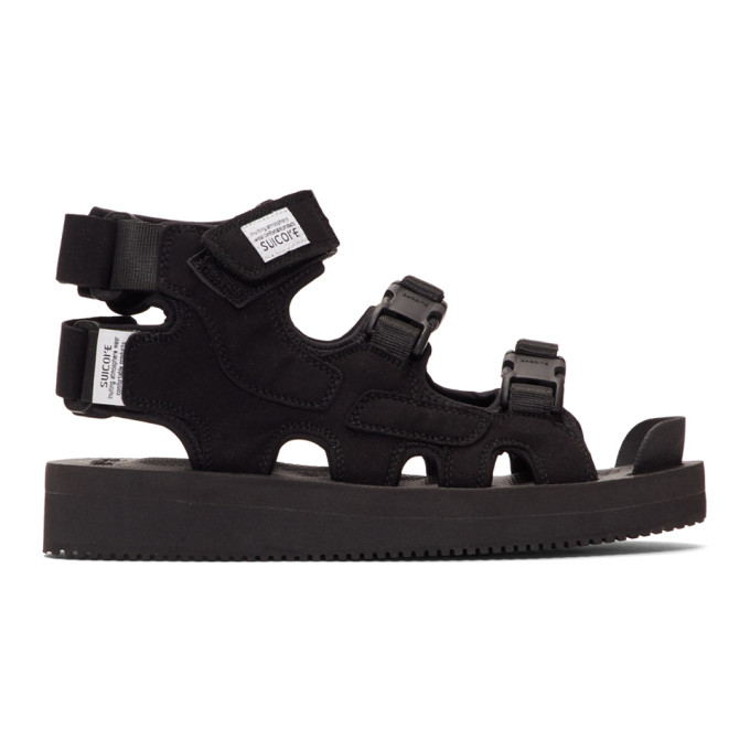 Suicoke Black BOAK-V Sandals