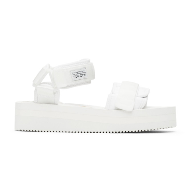 Suicoke White CEL-VPO Sandals