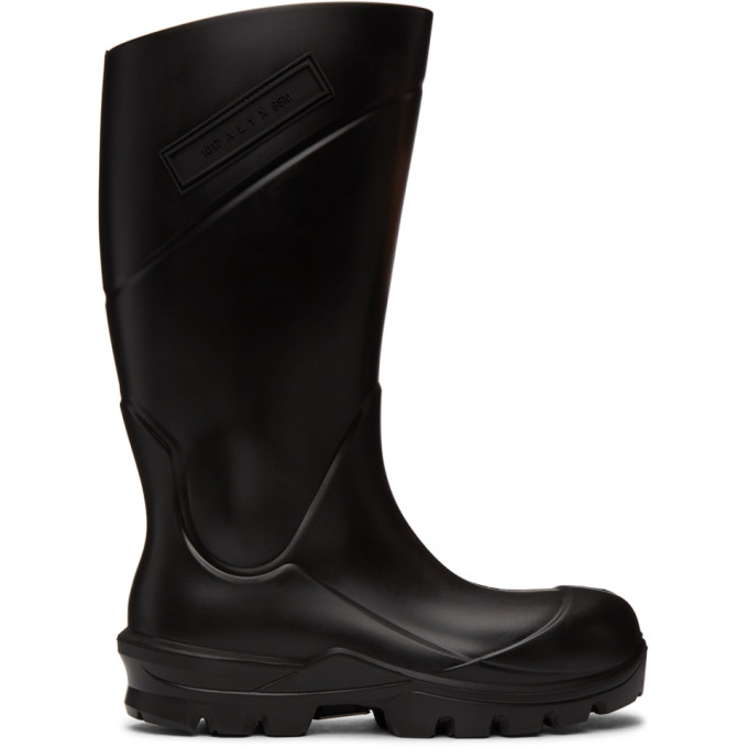 1017 ALYX 9SM Black Logo Rain Boots