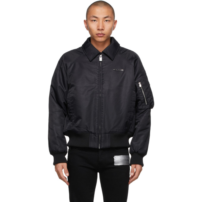 1017 ALYX 9SM Black Nylon Bomber Jacket