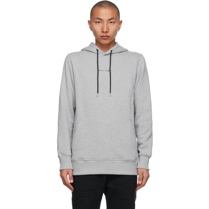 1017 ALYX 9SM Grey Visual Pop-Over Hoodie