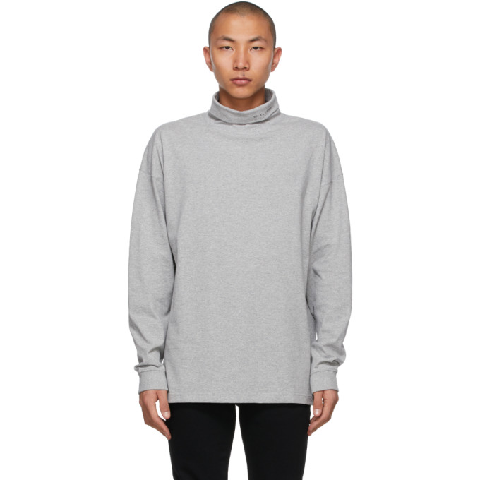 1017 ALYX 9SM Grey Visual Logo Turtleneck