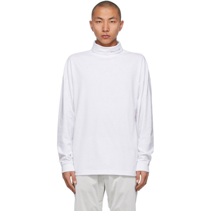 1017 ALYX 9SM White Visual Logo Turtleneck