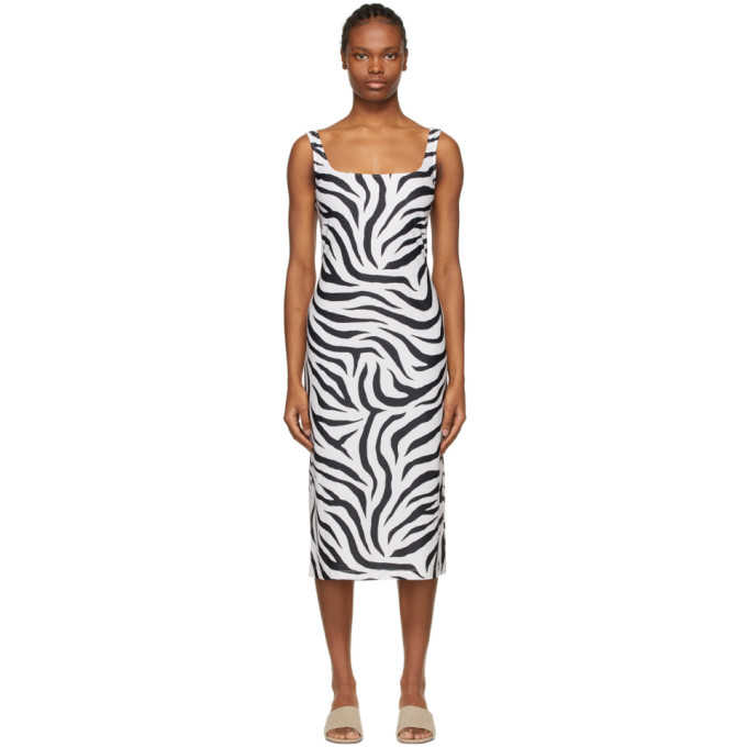 Maryam Nassir Zadeh SSENSE Exclusive White and Black Salma Dress