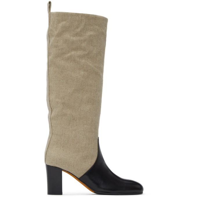 Maryam Nassir Zadeh Beige Ivy Tall Boots