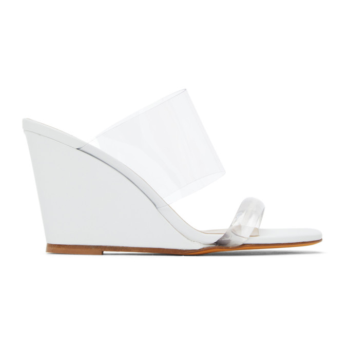 Maryam Nassir Zadeh White Olympia Wedge Sandals