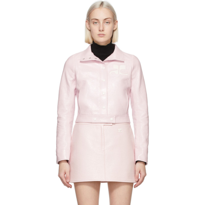 Courreges Pink Vinyl Jacket