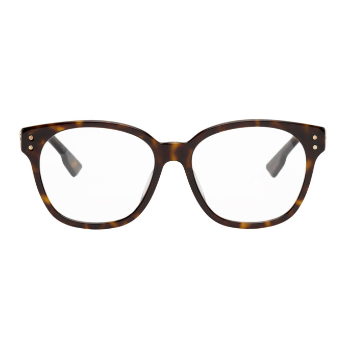 Dior Brown Tortoiseshell DiorCD1F Glasses